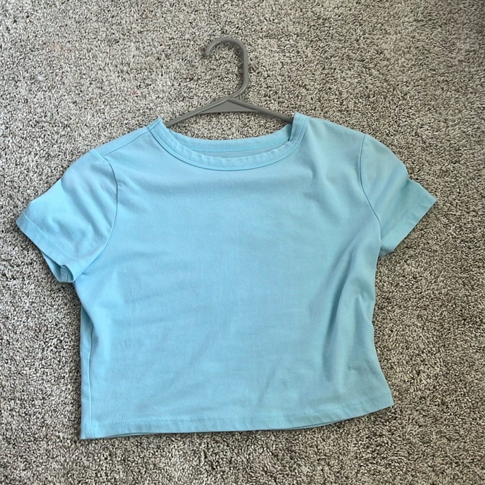Light blue target baby tee